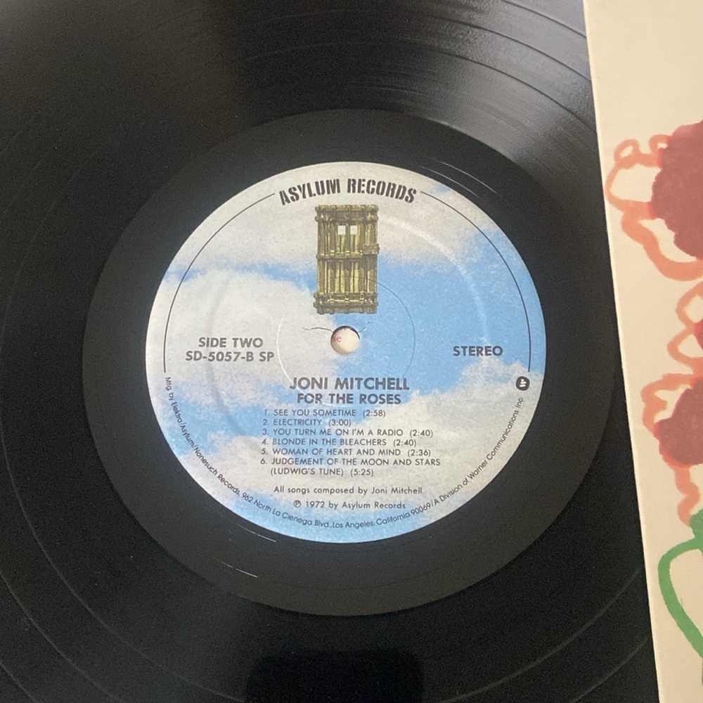 Joni Mitchell For the Roses album - Picture 3 of 3